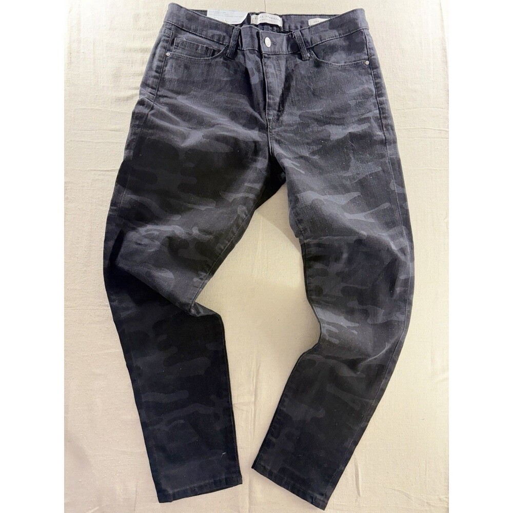 Social Standard - Sanctuary Women's Black Camo Mid-Rise Ankle Skinny Jeans Sz 10
